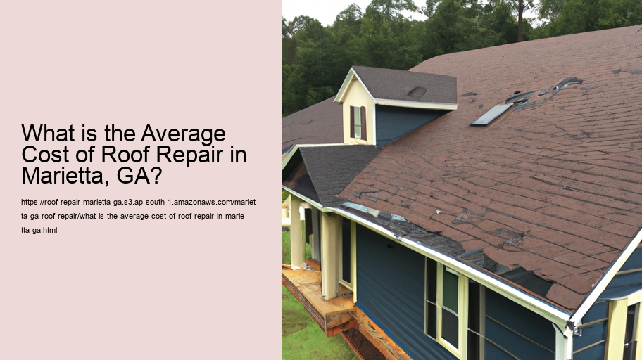 What is the Average Cost of Roof Repair in Marietta, GA?